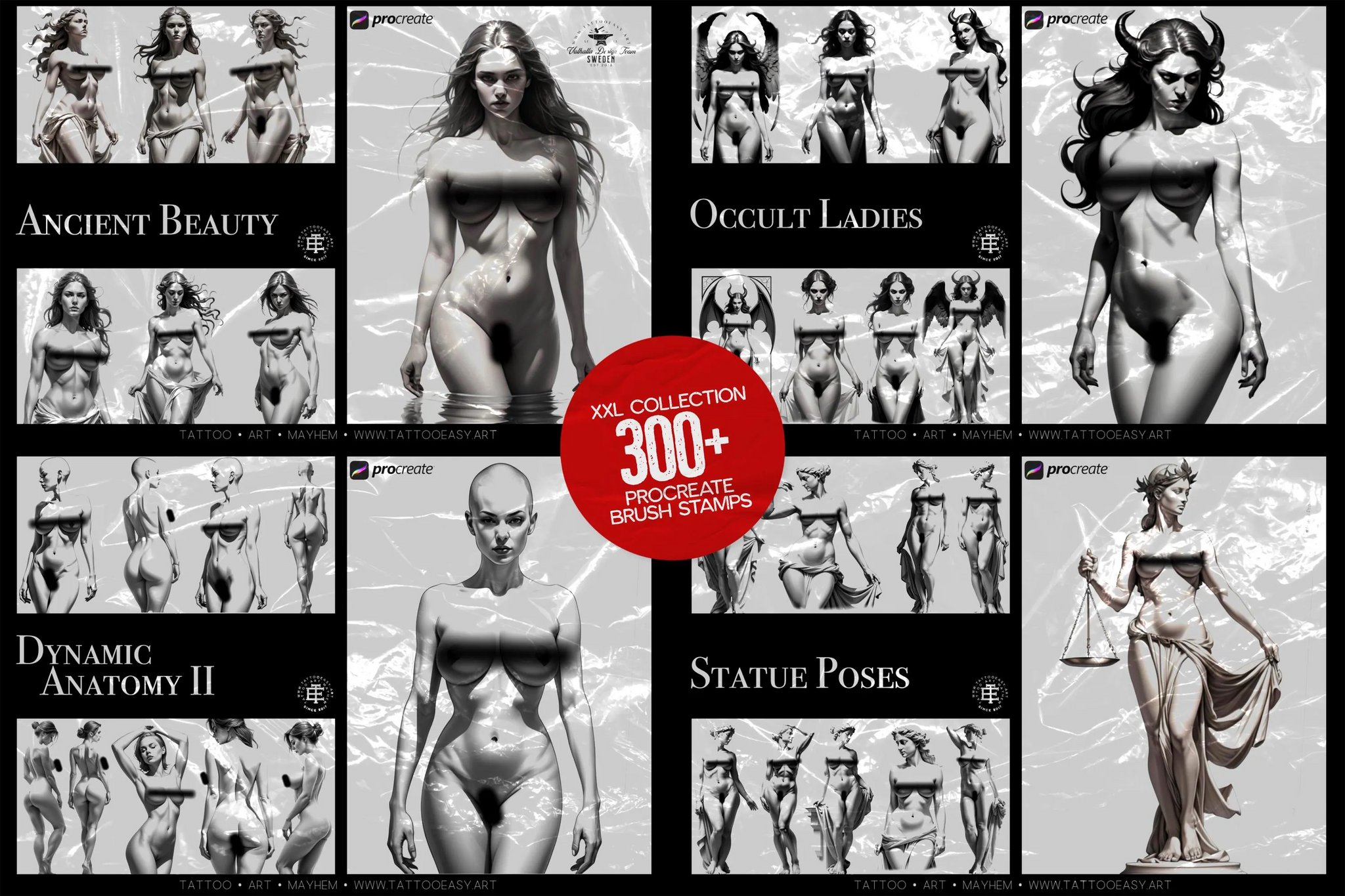 Procreate, Ultimate Anatomy for artists - 300+ female models for your next art project!