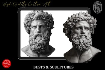Greek Mythology References, Procreate stamps, Svg files, Png files, 2500+ elements, Tattoo flash art, Tattoo references, Statues, busts