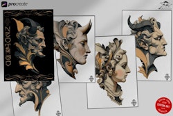 Neotraditional Vol.1, custom made references for artists, neotrad tattoo flash art & stencil work