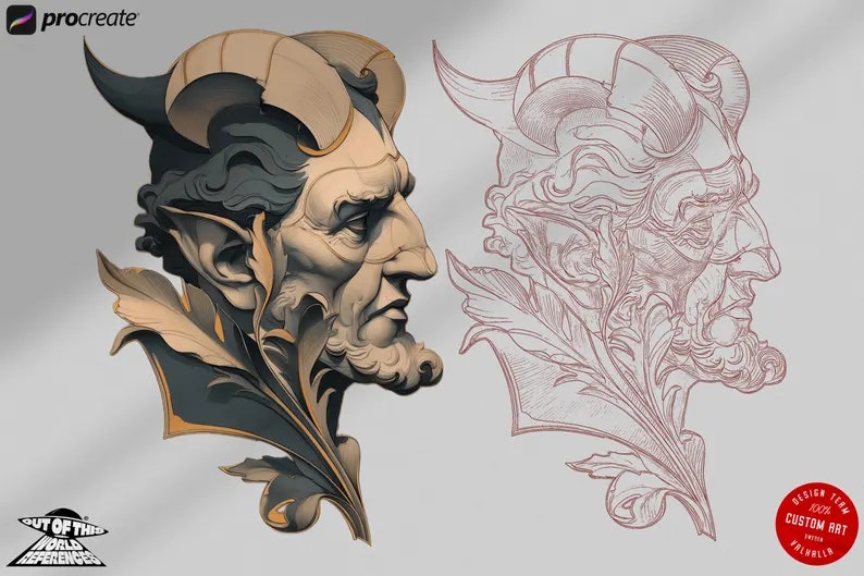 Neotraditional Vol.1, custom made references for artists, neotrad tattoo flash art & stencil work