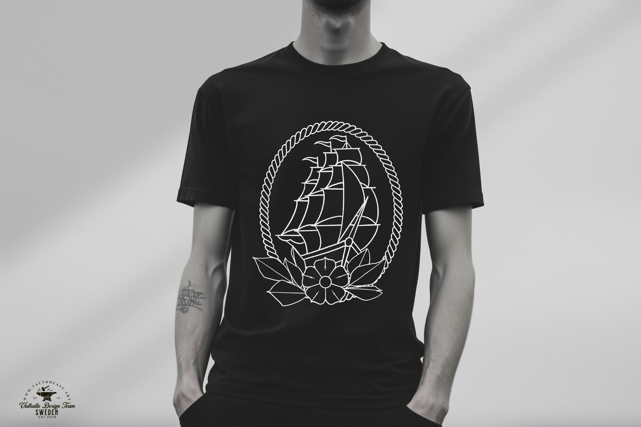 Procreate, Ship Ahoy! 100 tattos, outlined tattoo ideas, hand drawn art