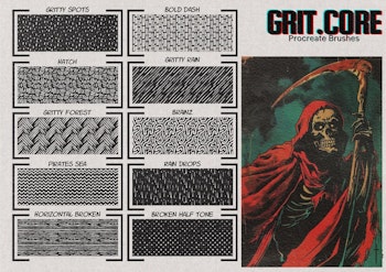 Grit.Core ~ start drawing gritty comics in Procreate