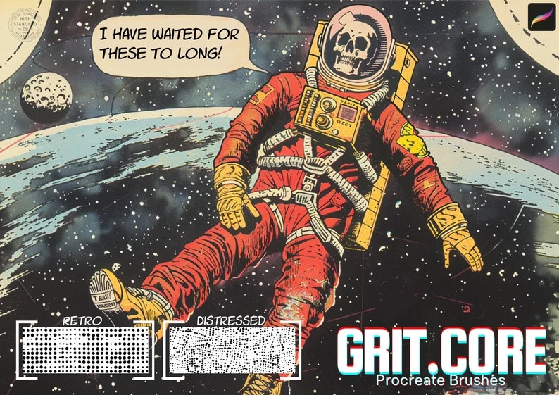 Grit.Core ~ start drawing gritty comics in Procreate