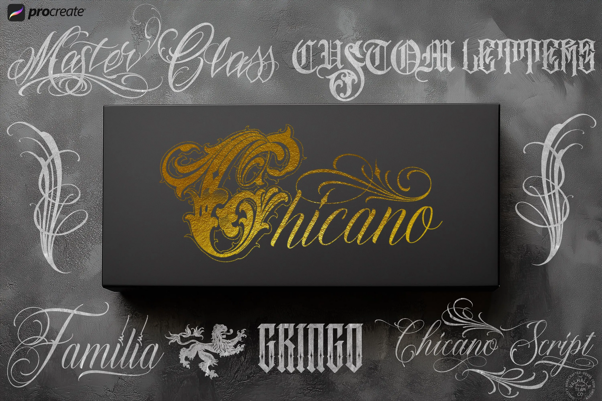Procreate, The Chicano Lettering kit
