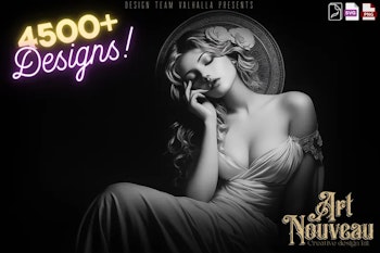 The Art Nouveau Encyclopedia 4500+ elements, Procreate stamps, Png & Svg files, Nouveau reference library, custom art, studio quality