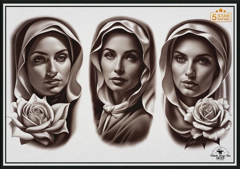 Religious B&g realism design bundle XL collection, custom designs for Procreate