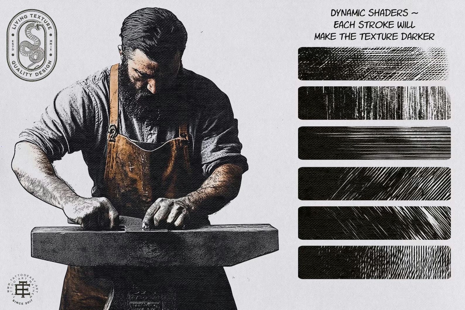 Procreate - The Vintage Press,retro printmaking & engrave brushes, 200 brushes for Procreate, unique textures, creative brushes / textures
