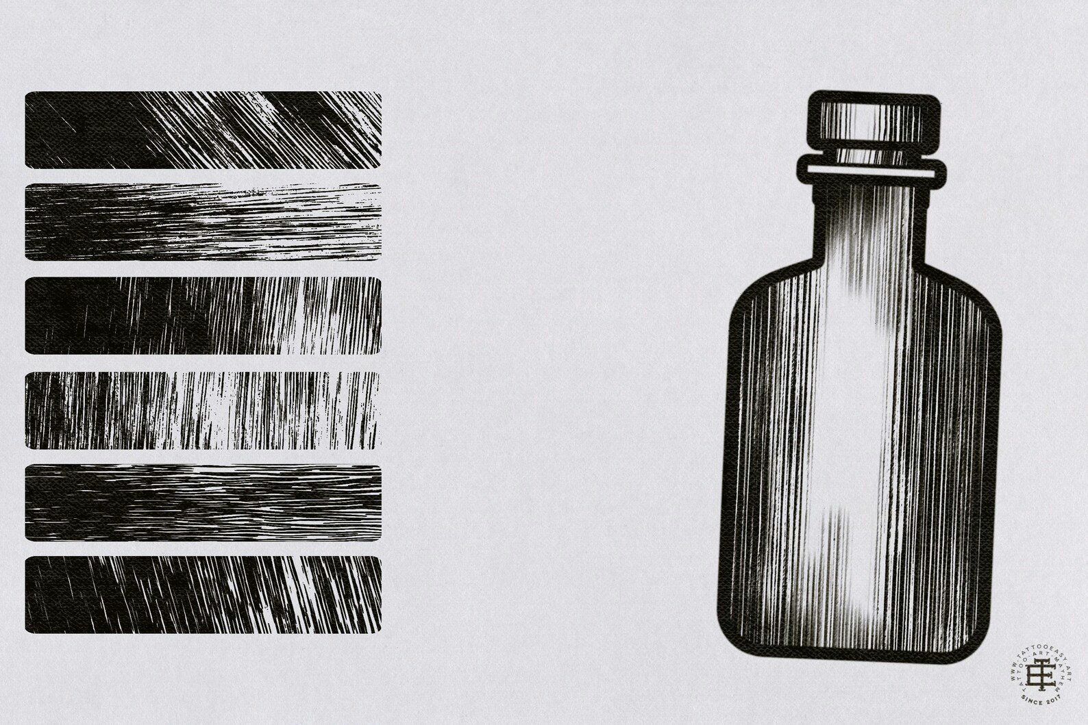 Procreate - The Vintage Press,retro printmaking & engrave brushes, 200 brushes for Procreate, unique textures, creative brushes / textures