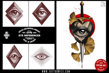 Procreate, Artist Reference Library ~ Eye references, original art for Procreate, 90+ design elements
