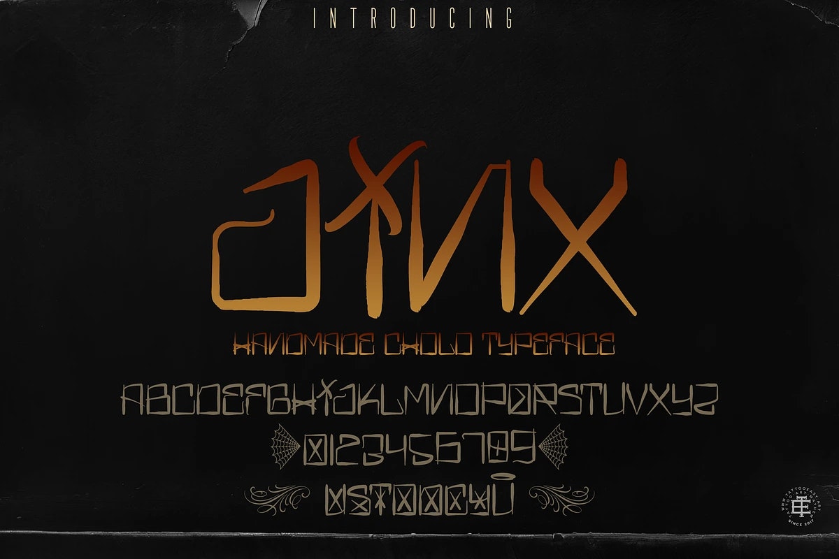 Jinx, Rough - cholo typeface