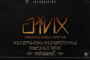 Jinx, Rough - cholo typeface