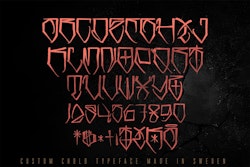 Sick, tattoo typeface