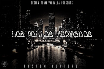 Hermanos, custom font