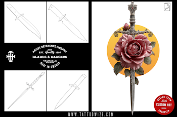 Procreate & png, Artist Reference Library ~ Dagger references, original art for Procreate, ~150 design elements