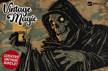 Vintage Magic brush & fx bundle for Procreate