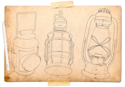 Lamps, Torches, Fire, smoke, candles, decoration and stuff for Procreate, 150~200 elements, The fire design kit