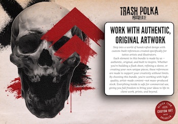 Procreate, The trash polka project ~ over 400 custom made designs & elements!