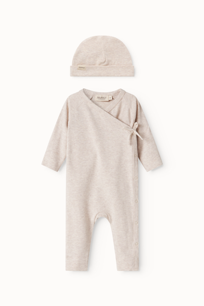 MarMar Copenhagen - Newborn Rula Onesie Set - Light Beige