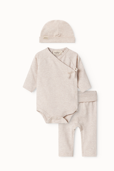 MarMar Copenhagen - Newborn Set med mössa - Light Beige