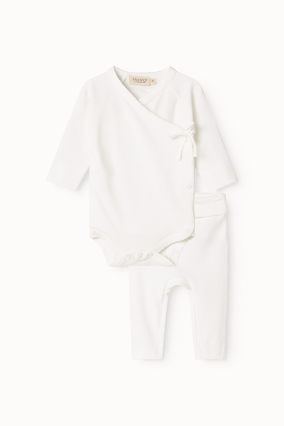 MarMar Copenhagen - Newborn Set body & byxa- Gentle White