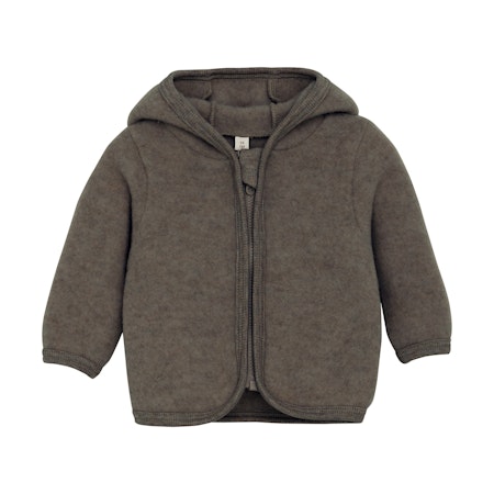 HUTTEliHUT - Jacket Wool Fleece - Brown Melange