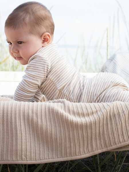 Serendipity Organics - Byxa Stripe - Oat/Offwhite