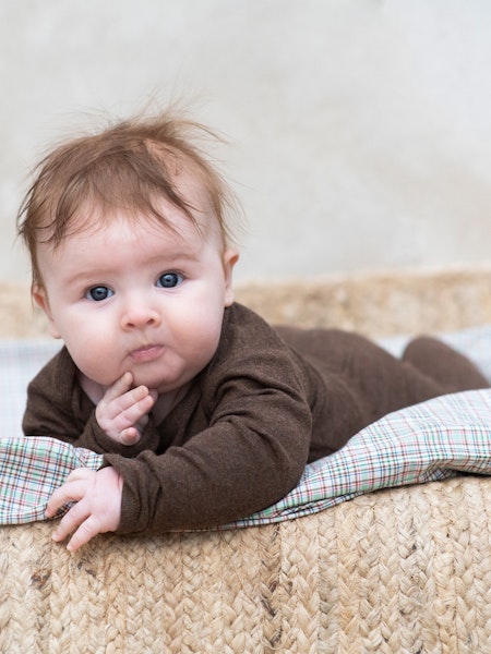 Serendipity Organics - Newborn Byxa Solid- Chestnut Melange