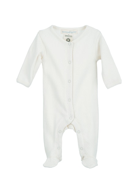 Serendipity Organics - Newborn Onesie Piontelle - Offwhite