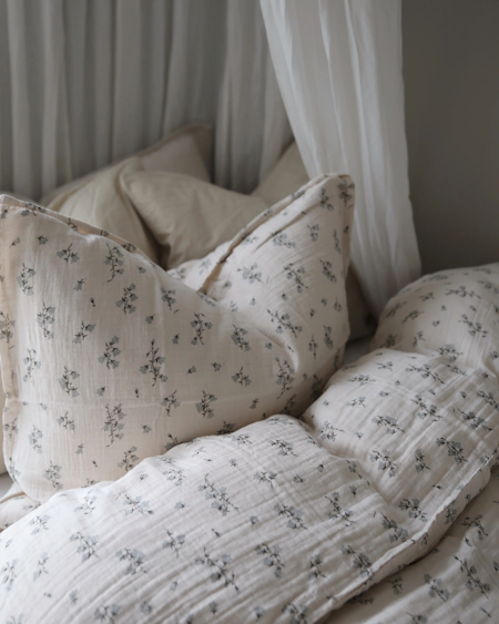Garbo&Friends - Muslin Bed Set Single 150x210 / 50x60 - Bluebell