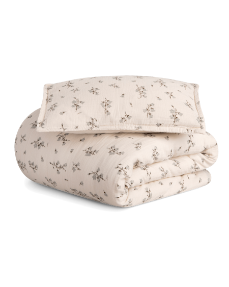 Garbo&Friends - Muslin Bed Set Junior 100x140 / 40x60 - Bluebell