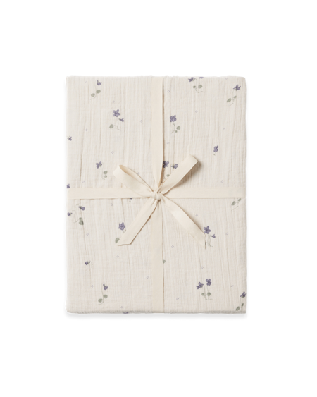 Garbo&Friends - Muslin Fitted Sheet Junior 60x120 - Viola