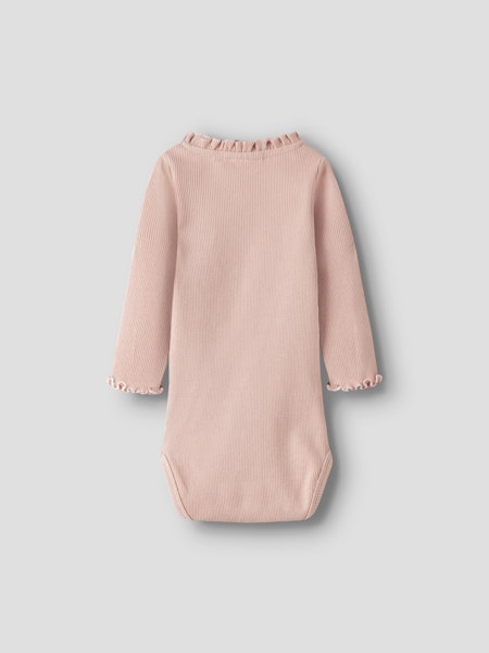Lil'Atelier - Slim Rib Baby Body - Cameo Rose
