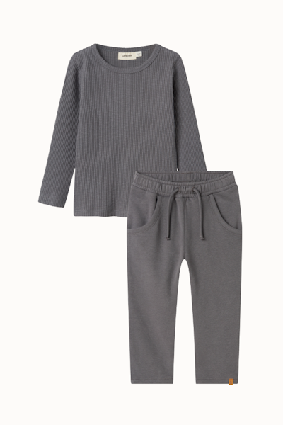 Lil'Atelier - Set Slim Långärmad tröja & RIK Sweatpants - Poppy Seed