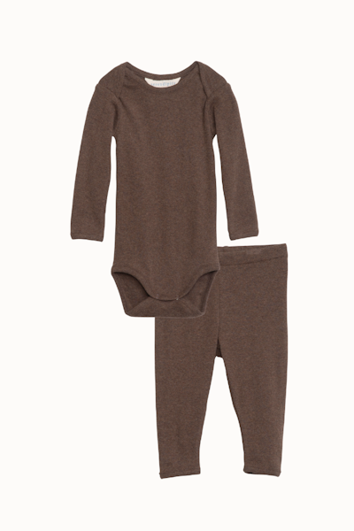Serendipity Organics - Set body & byxa Solid - Chestnut Melange