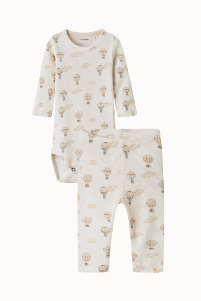 Lil'Atelier - Slim Baby Set body & byxa - Air Balloon
