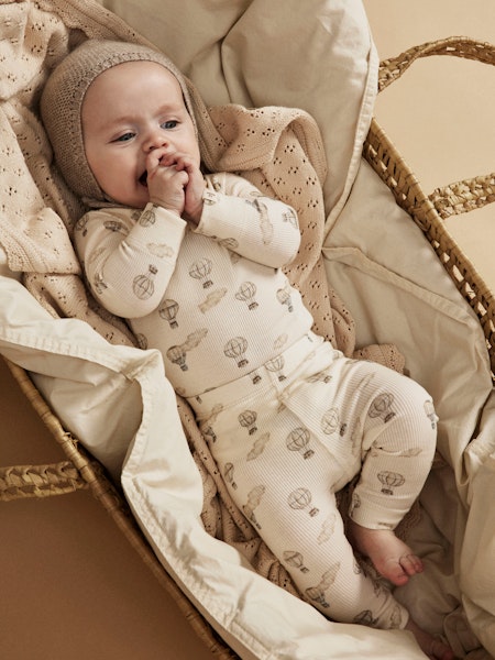 Lil'Atelier - Slim Baby Set body & byxa - Air Balloon