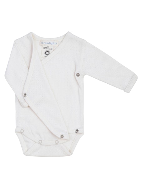Serendipity Organics - Newborn Set mössa, body & byxa Piontelle - Offwhite