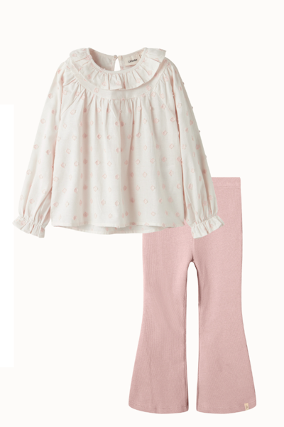 Lil'Atelier - Set Loose Shirt & Bootcut Leggings - Misty Rose