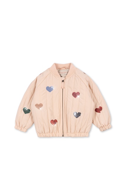 Konges Sløjd - Juno Sequin Bomber Jacket - Cameo Rose