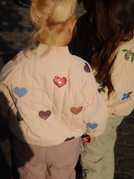 Konges Sløjd - Juno Sequin Bomber Jacket - Cameo Rose