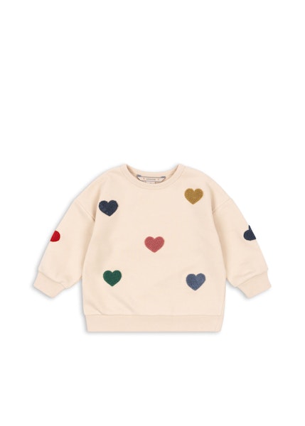 Konges Sløjd - Lou Terry Sweat Shirt - Multi Heart