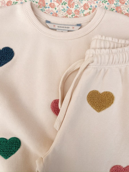 Konges Sløjd - Lou Terry Sweat Shirt - Multi Heart