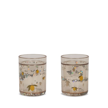 Konges Sløjd - 2 Pack Glitter Cups - Lemon