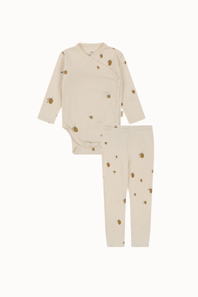 Konges Sløjd - Newborn Set Body & Leggings - Lemon