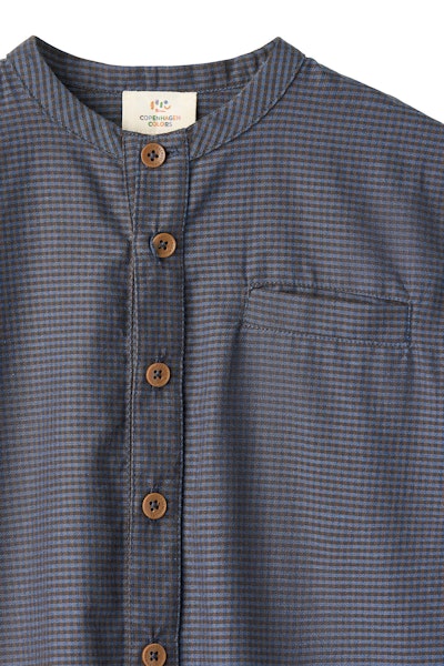 Copenhagen Colors - Check Shirt with Placket - Brown/Blue