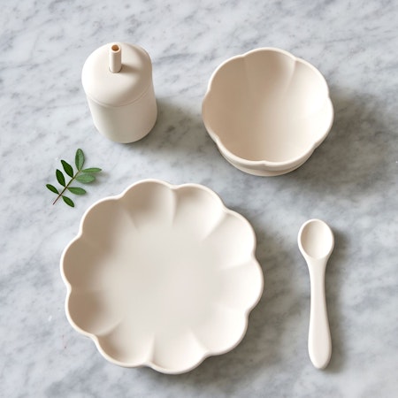 Jack o Juno - Little Poppy Dining Set - Cream
