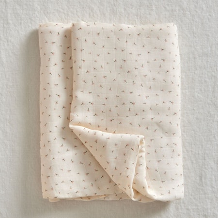 Jack o Juno - Poppy Muslin Blanket - Poppy in Bloom