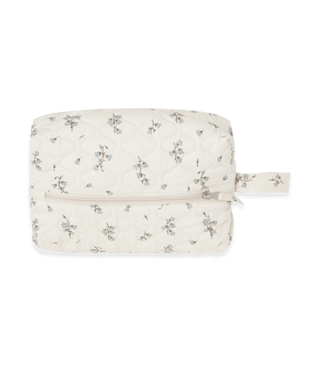 Garbo&Friends - Satin Quilted Toiletry Bag Medium - Bluebell