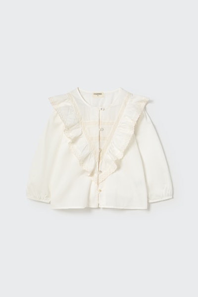 Cozmo - Keralak Cotton Voile Blouse - White
