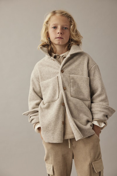 Cozmo - Alghero Soft Mélange Bamboo Shirt Jacket - Stone